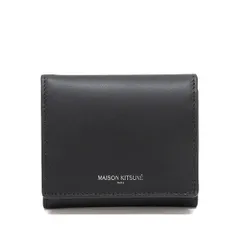 26SSモデル メゾン キツネ MAISON KITSUNE ユニセックス MAISON KITSUNE PARIS 三つ折り財布【P199 BLACK】 QU05702LR0072 P199/【2026SS】l-walletのサムネイル