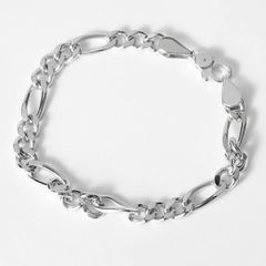 25604✨トムウッド ブレスレット Bo シルバー925 フィガロチェーン