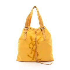 イヴサンローランリヴゴーシュ Yves Saint Laurent rive gauche トートバッグ カハラ イエロー キャンバス レザー カハラ トートバッグ レディース Used Bのサムネイル