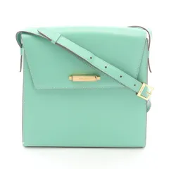 セリーヌ CELINE ショルダーバッグ ライトグリーン レザー ショルダーバッグ レディース Used B