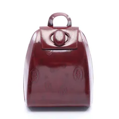 カルティエ CARTIER リュックサック バックパック ハッピーバースデー ボルドー レザー ハッピーバースデー バックパック レディース Used Aのサムネイル
