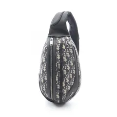 ディオール Dior ウエストバッグ ボディバッグ SCARAB スカラベ オブリーク ベージュ/ネイビー キャンバス レザー オブリーク ボディバッグ メンズ Used Aのサムネイル
