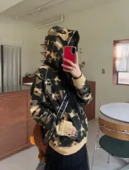 A BATHING APE A BATHING APE カモフラ CHECK ジップアップ