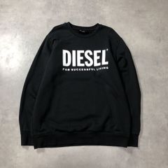 QR鑑定済・極美品】ディーゼル/トレーナー/立体オーバルD/黒/L(XL相当 