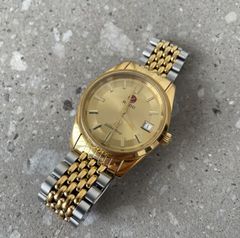 未使用級】RADO ラドー ダイヤスター 自動巻き メンズ腕時計 ゴールド