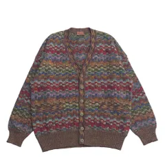 Missoni ミッソーニ ニット サイズ52 シェブロン柄 ジグザグ柄 カーディガン イタリア製 ブランド古着【中古】20260512/RA9342のサムネイル