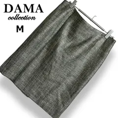 DAMA collection ダーマコレクション 光沢 ラメ混 ツイード スカート 膝丈 ボトムス シルバーグレー系 上品 華やか 通勤 卒業式 入学式 パーティー 式典 フォーマル 日本製 64-91 高級感 レディース【M】のサムネイル