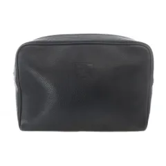 バーバリーズ Burberrys クラッチバッグ レザー ロゴ 黒