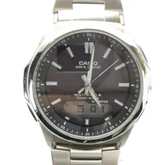 カシオ CASIO WVA-M630 wave ceptor 腕時計 クォーツ ウォッチ アナデジ カレンダー付き シルバー色 ■GY18 /MQ