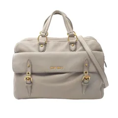 ミュウ ミュウ Miu Miu ボストンバッグ 2WAY グレー レザー ボストンバッグ レディース Used Aのサムネイル