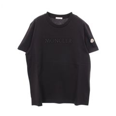 新品タグ付き MONCLER Tシャツ 12Y ロゴ ワッペン ブラック - メルカリ