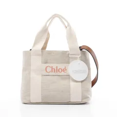 クロエ Chloe トートバッグ キッズ 2WAY C20424Z40 ベージュ キャンバス トートバッグ レディース 新品のサムネイル