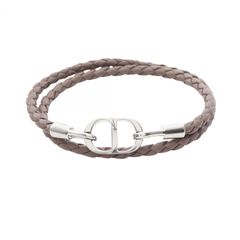 2956-3 人気✨ Dior ブレスレット シルバー CD ロゴ 希少 刻印 - メルカリ