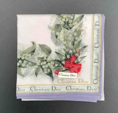 Christian Dior　ハンカチ　スカーフ　大判　綿