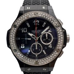 極美品】HUBLOT ウブロ ビッグバン 38mm ダイヤベゼル 付属品完備 