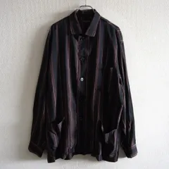 【90s/アーカイブ】COMME des GARCONS HOMME PLUS【レーヨン ストライプ ジャケット】M コムデギャルソン オムプリュス 26050144