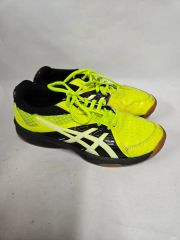 ASICS シューズ ネオンイエロー - メルカリ