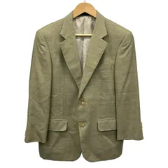 Burberry LONDON(バーバリーロンドン) ジャケット メンズ - カーキ×イエロー×ライトブルー 長袖/肩パッド/チェック柄/秋/冬のサムネイル