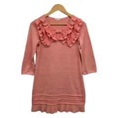 TO BE CHIC(トゥービーシック) ワンピース サイズ2 M レディース美品  - ライトピンク 七分袖/ミニ/リボン/フリル