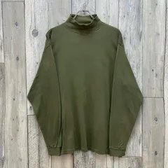 英国軍 イギリスイギリス空軍 RAF 航空機乗組員 支給品  8405-99-3405014 AIRCREW ROLL NECK T-SHIRT 2007年 グリーン ハイネック スタンドネック ロンT 長袖 Tシャツ メンズ XL サイズのサムネイル