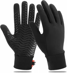 Eadali アウトドアグローブ 防寒手袋 タッチパネル対応 冬用防寒 サイクリング手袋 暖かい手袋 裏起毛【防寒・防風・防水・滑り止め】自転車グローブ ランニング 釣り 作業 通勤 通学 メンズ レディース