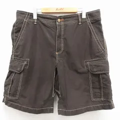 W35/古着 エルエルビーン ショート カーゴ パンツ ショーツ メンズ コットン 濃茶 26apr15のサムネイル