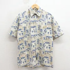 XL/古着 ピエールカルダン 半袖 ブランド シャツ メンズ 90年代 90s 魚 コットン ベージュ他 26apr15のサムネイル