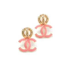 シャネル CHANEL ピアス イヤリング ゴールド ピンク ココマーク