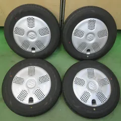 バリ溝！24年！8.5分★スズキ MRワゴン 純正 スチール 145/80R13 グッドイヤー EfficientGrip ECO hybrid EG01 13インチ PCD100/4H★6050404イノのサムネイル