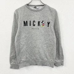 Disney　ディズニー　Mickey Mouse　ミッキーマウス　スウェット/トレーナー　灰色　グレー　Sサイズ　古着【値引き交渉OK！】