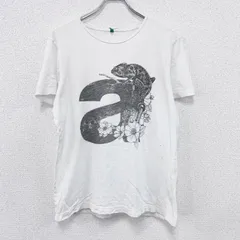 UNITED COLORS OF BENETTON　ユナイテッドカラーズオブベネトン　半袖プリントTシャツ　白　ホワイト　　古着【値引き交渉OK！】のサムネイル