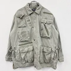 MISTY MOUNTAIN　フィッシングジャケット　サファリジャケット　ユーロ　カーキ　古着【値引き交渉OK！】のサムネイル