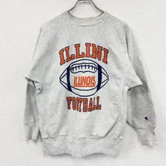 90s　Champion　チャンピオン　リバースウィーブ　スウェット/トレーナー　3連プリント　刺繍タグ　霜降りグレー　Lサイズ　古着【値引き交渉OK！】