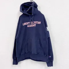 Champion　チャンピオン　リバースウィーブ　スウェットパーカー/フーディー　紺　ネイビー　Lサイズ　古着【値引き交渉OK！】