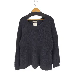 ワイズ Ys 90s Hand Knitted リネン100% 切替編みニット メンズ JPN：M のサムネイル