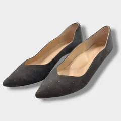 Mode Et Jacomo グレー スエード スウェード パンプス 24cm