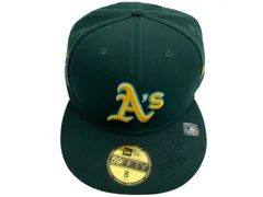 NEWERA (ニューエラ) キャップ ロゴ A's オークランド アスレチック 59FIFTY 63.5cm グリーン メンズ/004