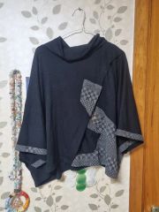 メルシーボークー 馬 半袖シャツ ブラウス シャツ ポンチョ サイズ1