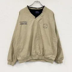 90s　PORT AUTHORITY　ナイロンプルオーバージャケット　ヴィンテージ　ベージュ　Lサイズ　古着【値引き交渉OK！】