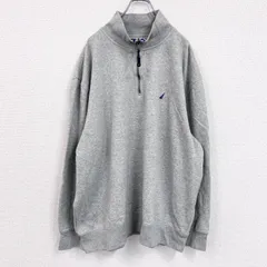 NAUTICA　ノーティカ　ハーフジッップスウェット/トレーナー　灰色　グレー　3XLサイズ　古着【値引き交渉OK！】