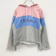 Champion　チャンピオン　スウェットパーカー/フーディー　灰色　グレー　マルチカラー　Mサイズ　古着【値引き交渉OK！】