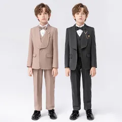 新品 子供スーツ 5点セット フォーマル スーツ キッズ 男の子 スーツ 発表会 入学式 入園式 こども 子供服フォーマルスーツ キッズスーツ 七五三 子供スーツ 結婚式 卒園式 卒業式 小学生 #qgoct