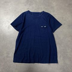 4 45R インディゴ染め キーネック ポケットTマルチステッチ - メルカリ