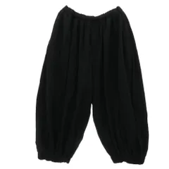 BLACK COMME des GARCONS ブラックコムデギャルソン 25aw 1P-P013 エステル太綾 ツイル製品後加工  バルーン パンツ ブラック系 S【中古】