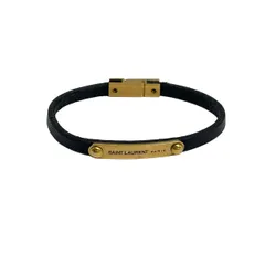 SAINT LAURENT PARIS(サンローランパリ) ブレスレット - レザー 黒のサムネイル