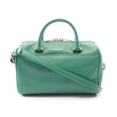 サンローランパリ SAINT LAURENT PARIS ハンドバッグ ベイビーダッフル 2WAY グリーン レザー 2wayショルダー レディース Used A