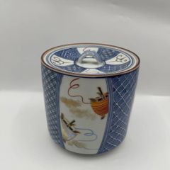 京焼/ 平安陶彩・中村陶彩造 /金彩色絵 竹笹絵 水指 水差し 茶道具