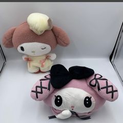 全新 吊牌未拆 My Melody 景品 玩偶 2件 午夜黑桃絨 復古新娘 BIG玩偶 Sanrio （23899）
