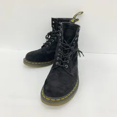 Dr.Martens ドクターマーチン 8ホール ブーツ ワーク スエード レースアップ 8EYE PASCAL SUEDE メンズ UK9 ブラック 靴 DF19022■