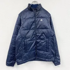 Kappa　カッパ　ダウンジャケット　2WAY　紺　ネイビー　Lサイズ　古着【値引き交渉OK！】のサムネイル